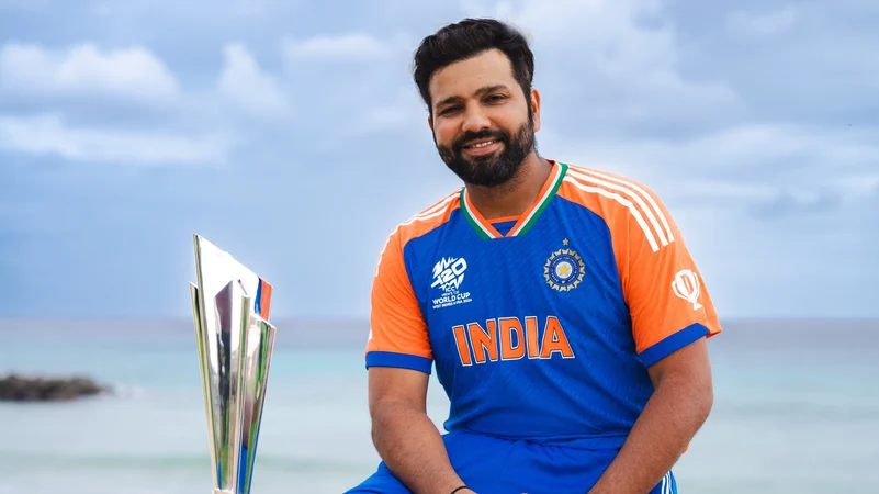 rohit sharma with t20 world cup trophy X @BCCI