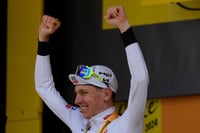 | Photo: AP/Jerome Delay : Tadej Pogacar, winner of stage 4 