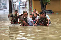 Photo: PTI : Weather: Floods in Uttar Pradesh