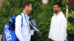 Djokovic (right) paid tribute to Murray