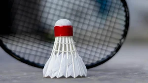 Unsplash : Representative image showing a shuttle and a badminton racket.