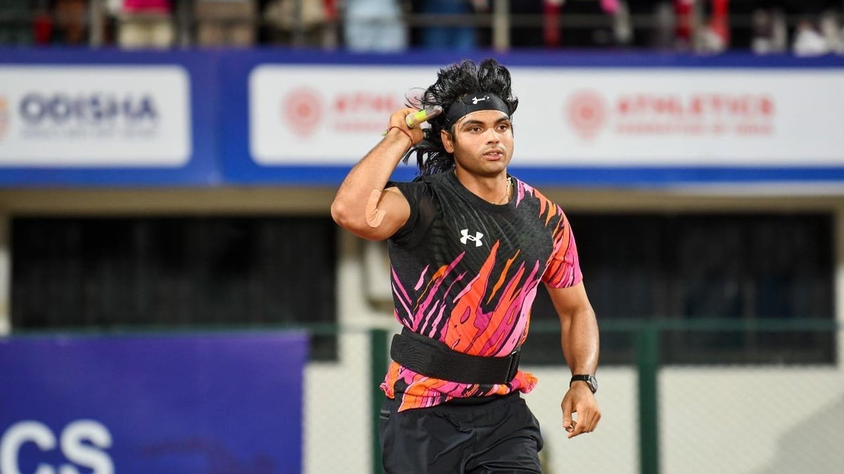 Neeraj Chopra in action