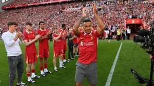 Thiago Alcantara received a guard of honour after Liverpool's 2023-24 season finale.