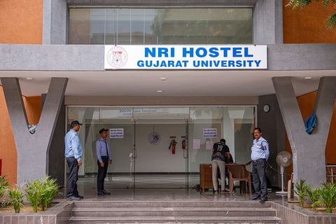 Security at Bangladeshi students' hostel of Gujarat University