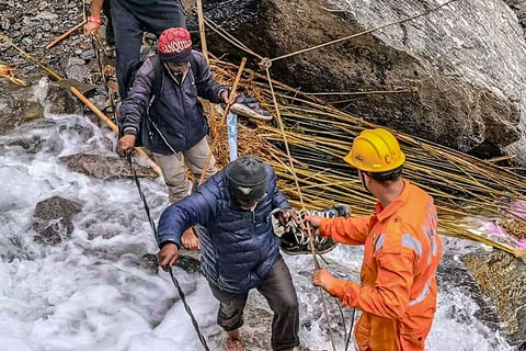 Rescue operation for pilgrims stuck on Kedarnath route