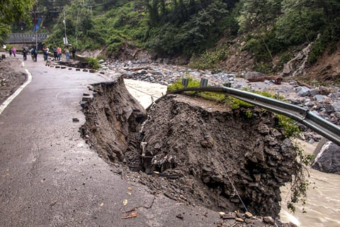 Aftermath of landslide in Uttarakhand