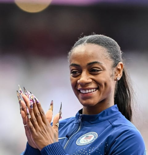 Sha’Carri Richardson got her nails done for 2024 Paris Olympics.