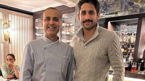 Naga Chaitanya spotted with Sobhita at a London restaurant