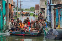 Photo: PTI : Flood in Sangli