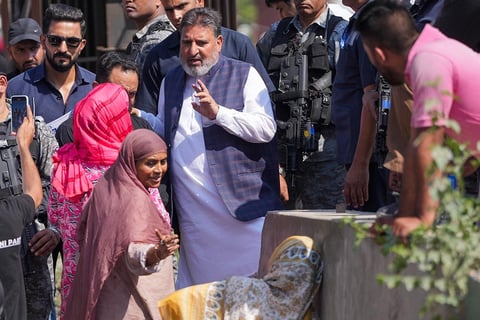 J&K Polls: Syed Mohammad Altaf Bukhari campaigns