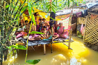 | Photo: PTI : Bengal floods: Floods in West Bengal's Paschim Medinipur