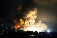 | Photo: AP/Hassan Ammar : Israel-Hezbollah War: Smoke rises from Israeli airstrikes