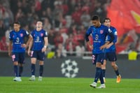 | Photo: AP/Armando Franca : UCL 2024-25, Benfica vs Atletico Madrid: Atletico Madrid's Samuel Lino reacts after the end of the match