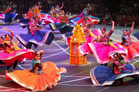 | Photo: PTI : Women perform garba in Rajkot