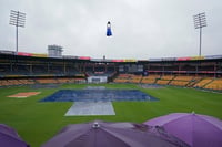 | Photo: AP/Aijaz Rahi : IND Vs NZ 1st Test: Rains delayed the start of the day one