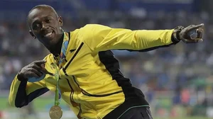 Usain Bolt holds the world record in the 100 metres, 200 metres, and 4×100 metres relay.