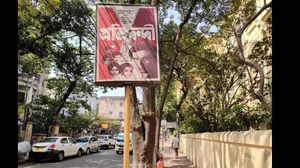 Satyajit Ray's film posters on Bishop Lefroy Road showcase his skills as a graphic designer 