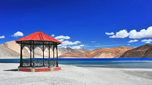 Pangong Lake is the world’s highest saltwater water body which is shared by India and China