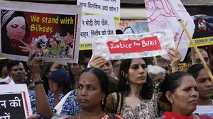 Protest against convicts of Bilkis Banos case