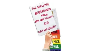 March for Pride: Poster at a 2019 Queer Pride March in Delhi