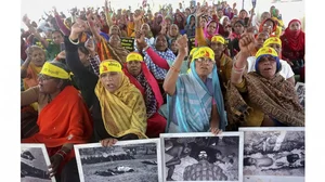 Bhopal gas tragedy survivors protest