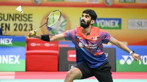 Srikanth tried to set up the rallies but often erred in his finishing.