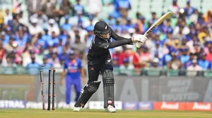 Allen is bowled by Mohammed Shami in the 2nd Ind Vs NZ ODI on Saturday.