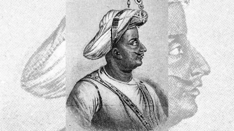 Sombre Countenance: Tipu Sultan (1750-1799) known as ‘The Tiger of Mysore’ or Tipu Sahib - null