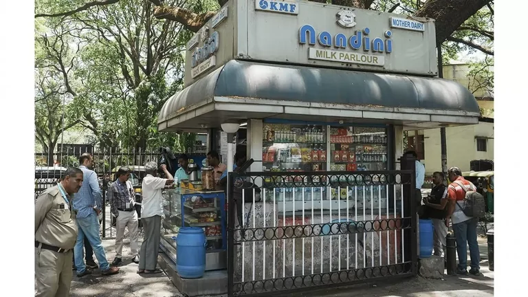 Nandini milk shop in Bengaluru - null