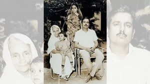 His Greatest Inspiration: Shukla with his mother and wife. He says his mother would read extensively