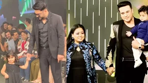 Kapil Sharma and Bharti Singh with their children