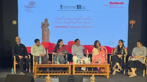 The panelist at the Bihar Museum Biennale in Bangalore