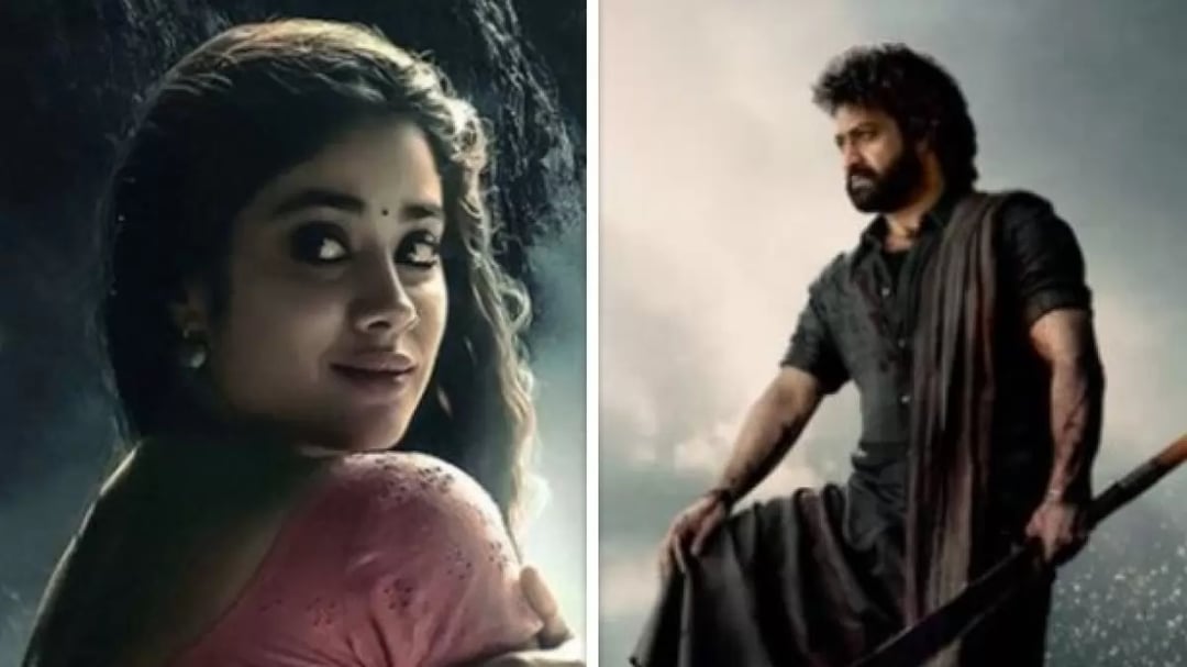 Janhvi Kapoor and Jr NTR in 'Devara'