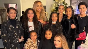 Kim Kardashian And Family Pose For Pictures With Mariah Carey