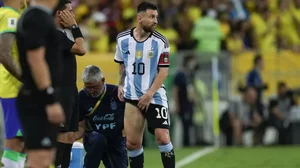 Lionel Messi during Argentina vs Brazil
