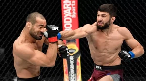 Arman Tsarukyan (R) will take on Beneil Daruish in UFC Fight Night clash on Sunday in Austin, Texas