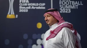 Saudi Arabian football federation president Yasser Al Misehal at the FIFA Club World Cup 2023.