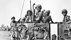 A Violent Saga: Israeli soldiers cheer from an Army truck during the Six Day War in the Gaza Strip