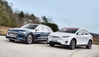 Audi e-tron vs Tesla Model X - front