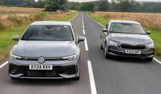 Volkswagen Golf vs Skoda Octavia - front