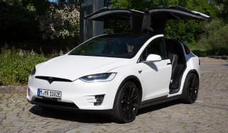 Tesla Model X - front static doors up