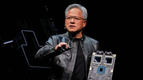 Nvidia CEO Jensen Huang present NVIDIA Blackwell platform at an event ahead of the COMPUTEX forum, in Taipei, Taiwan June 2, 2024.
