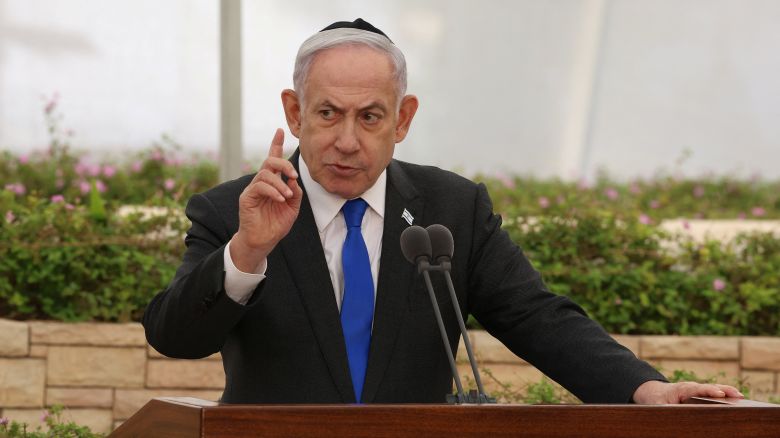 Israeli Prime Minister Benjamin Netanyahu, pictured on June 18, has defended his decision to make public comments about US weapons supplies.