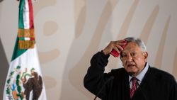 Mexico's President Andres Manuel Lopez Obrador presents the new economic programme for the northern border zone, in Tijuana, Baja California State, Mexico, on January 6, 2019. (Photo by GUILLERMO ARIAS / AFP)        (Photo credit should read GUILLERMO ARIAS/AFP via Getty Images)