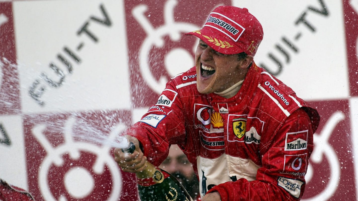 Michael Schumacher, Grand Prix of Japan, Suzuka, 13 October 2002. (Photo by Paul-Henri Cahier/Getty