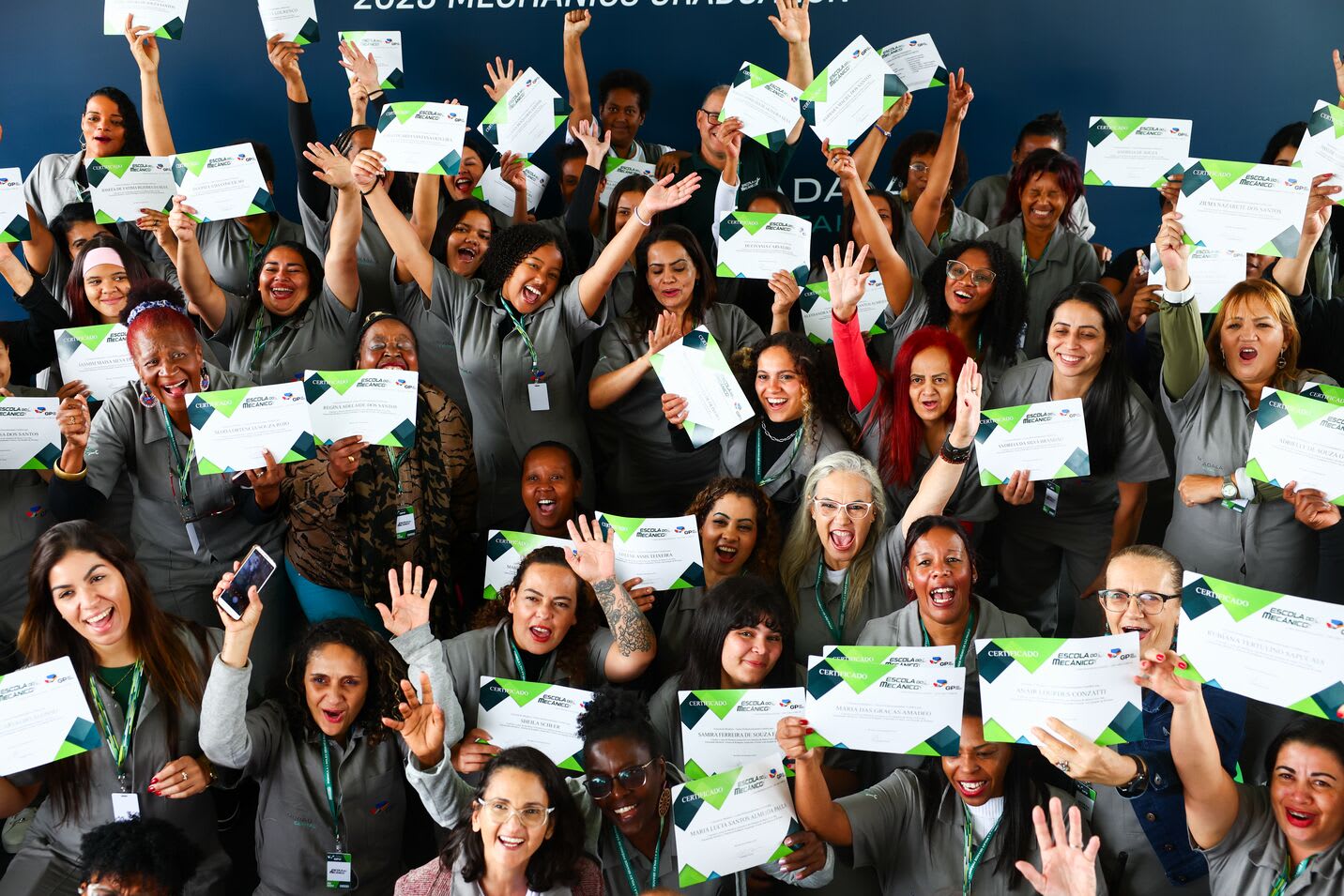 Over 100 women graduated as fully trained mechanics ahead of the Sao Paulo GP