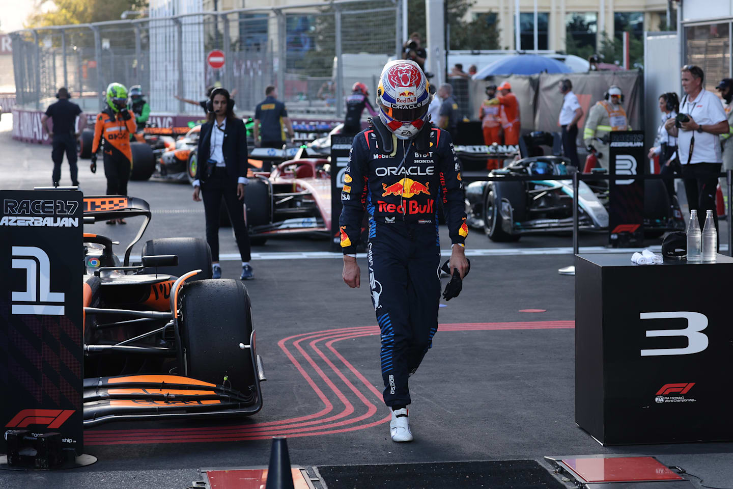 Max Verstappen of Red Bull Racing after the Formula 1 Grand Prix of Azerbaijan at Baku City Circuit