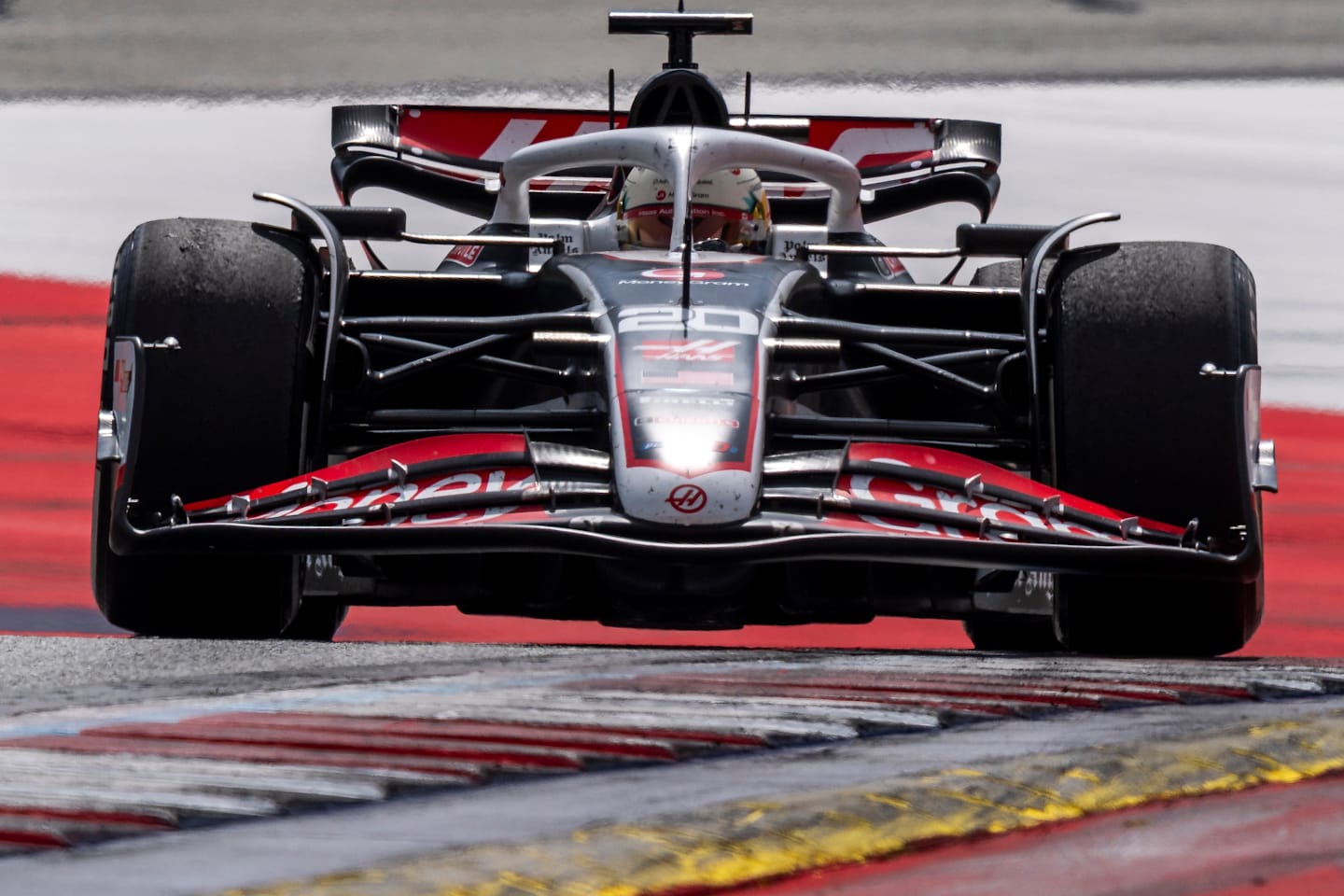 SPIELBERG, AUSTRIA - JUNE 30: Kevin Magnussen of Denmark and Haas during the F1 Grand Prix of