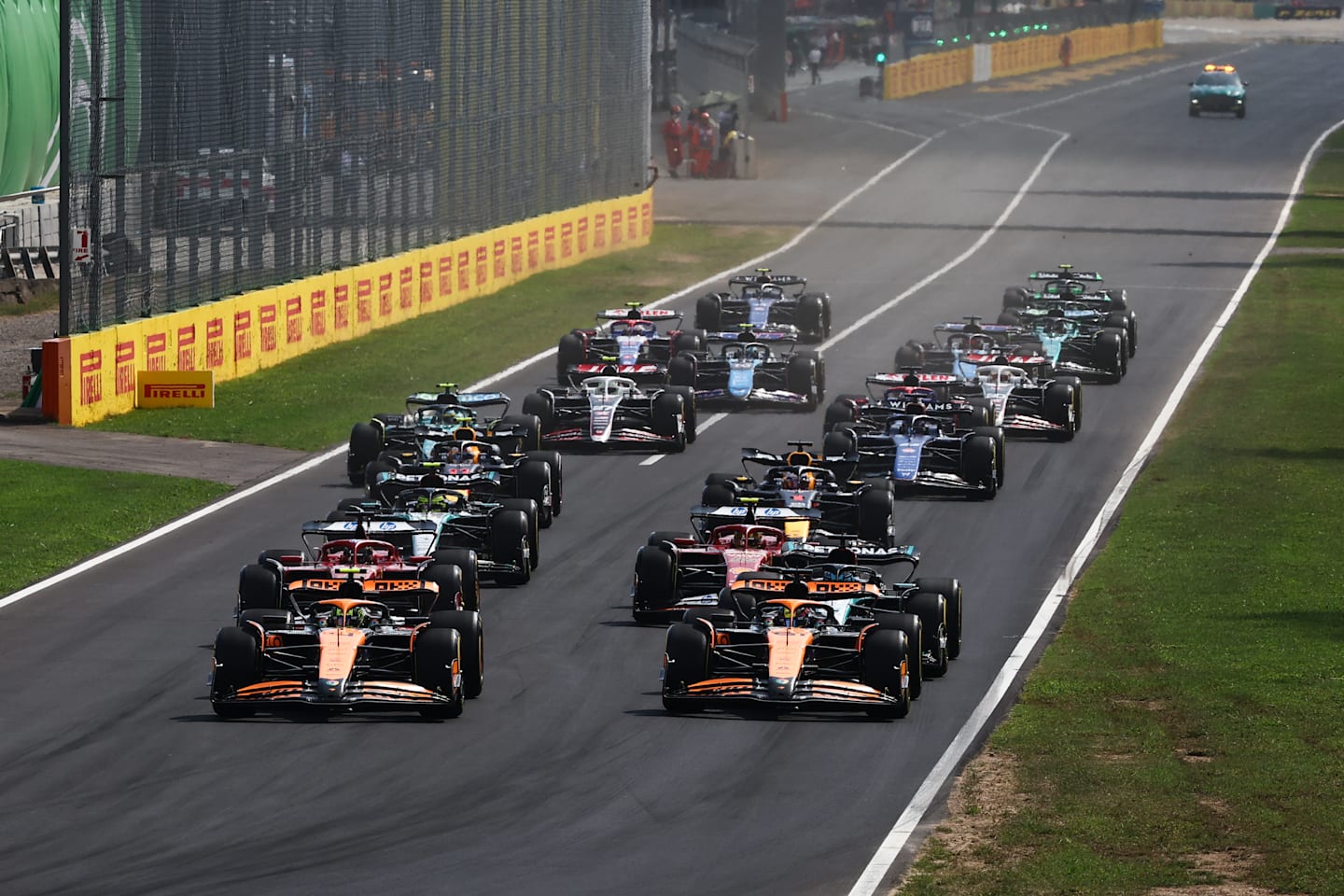 Start of the Formula 1 Italian Grand Prix at Autodromo Nazionale di Monza in Monza, Italy on