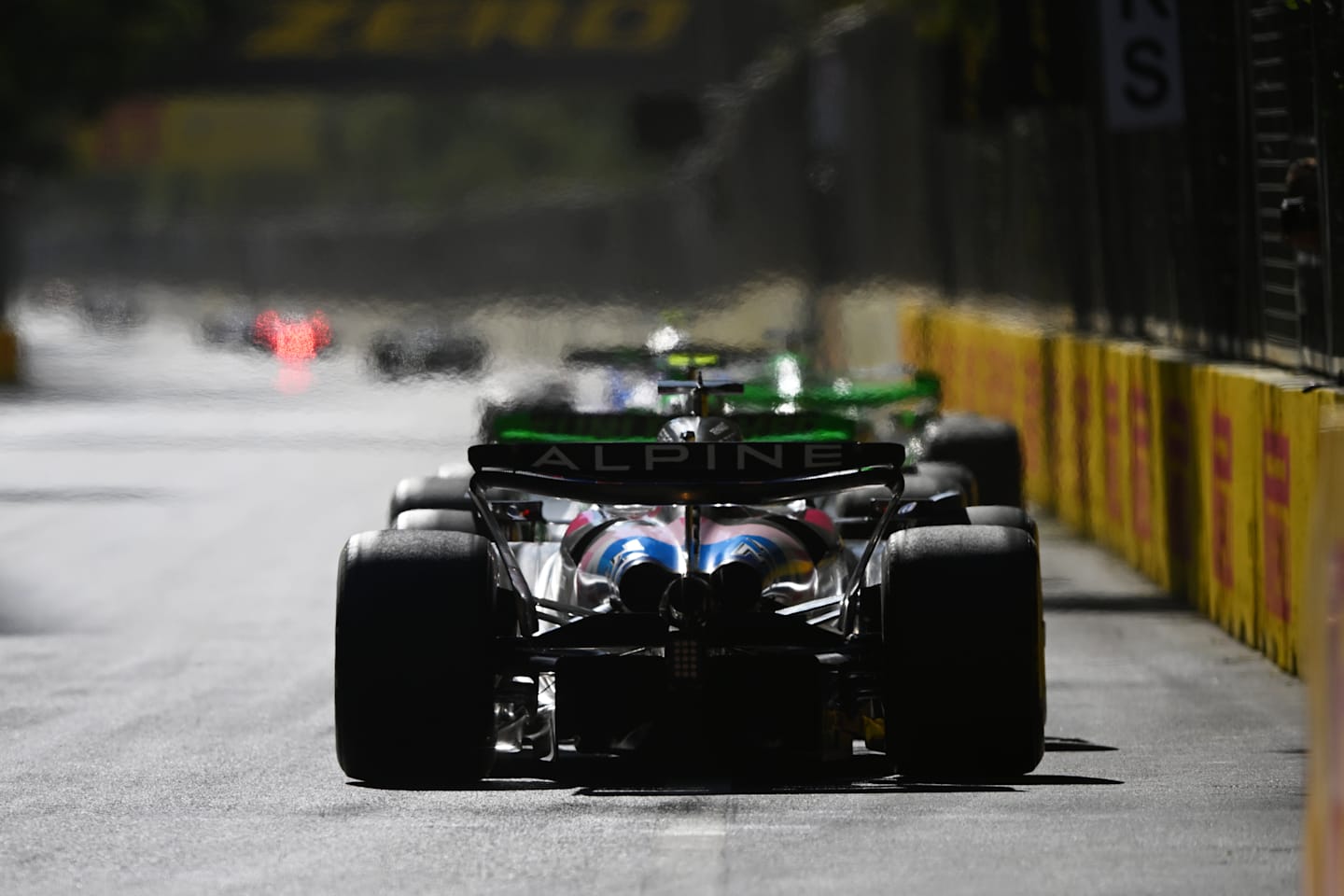 BAKU, AZERBAIJAN - SEPTEMBER 15: Esteban Ocon of France driving the (31) Alpine F1 A524 Renault on